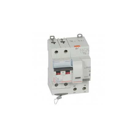 Siguranta automata cu protectie diferentiala 6000 -10 kA -2P-230 V~ -16 A -30 mA -AC type