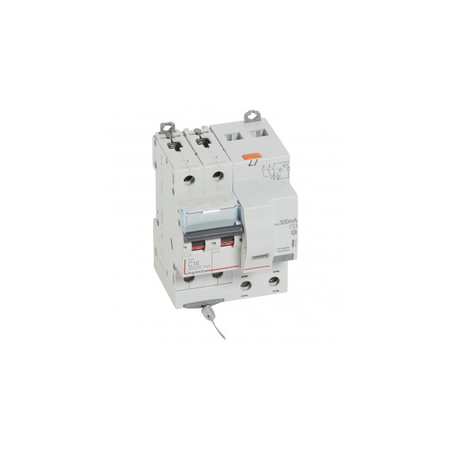 Siguranta automata cu protectie diferentiala 6000 -10 kA -2P-230 V~ -16 A -300 mA -AC type