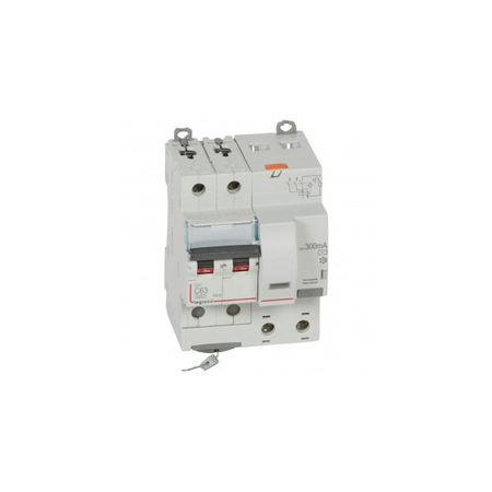 Siguranta automata cu protectie diferentiala 6000 -10 kA -2P-230 V~ -63 A -300 mA -AC type