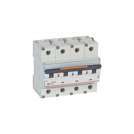 Siguranta automata MCB - DX³ - 25 kA - 4P 400 V~ - 100 A - D curba