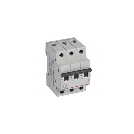 Siguranta automata MCB RX³ 6000 - 3P 400 V~ - 10 A - C curba - prong-type supply busbars