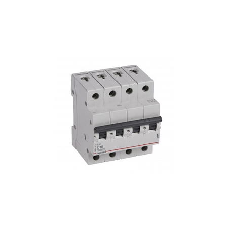 Siguranta automata MCB RX³ 6000 - 4P 400 V~ - 10 A - C curba - prong-type supply busbars