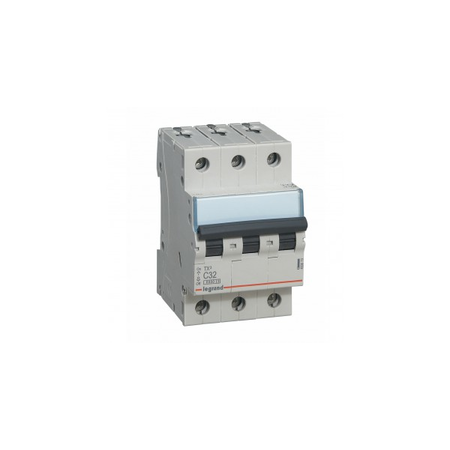 Siguranta automata mcb tx³ 6000 - 3p 400 v~ - 32 a - c curba - prong-type supply busbars