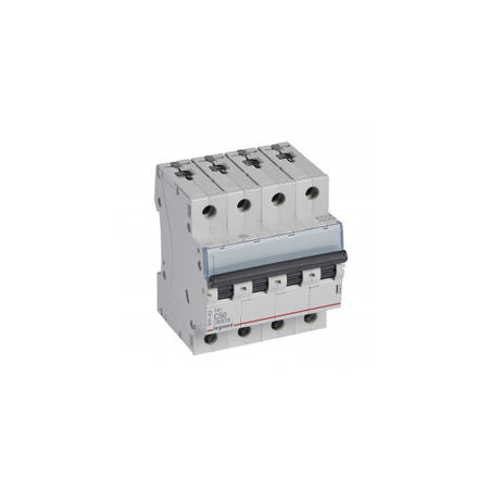 Siguranta automata MCB TX³ 6000 - 4P 400 V~ - 50 A - C curba - prong-type supply busbars