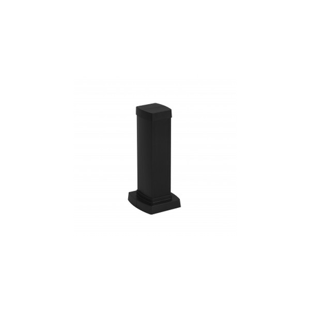 Snap-on mini-column - 1 compartiment 2 sides - inaltime 0.30 m - aluminiu body - PVC capacs - negru finish