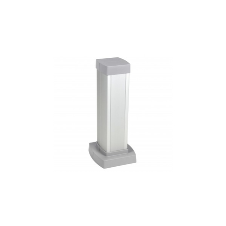 Snap-on mini-column - 1 compartiment 2 sides - inaltime 0.30 m - aluminiu body and capacs - aluminiu finish