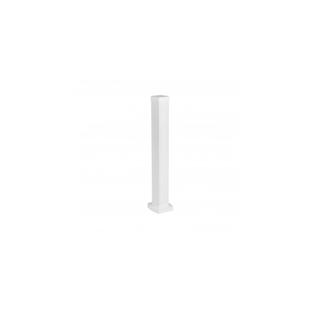 Snap-on mini-column - 1 compartiment 2 sides - inaltime 0.68 m - aluminiu body - PVC capacs - alb finish