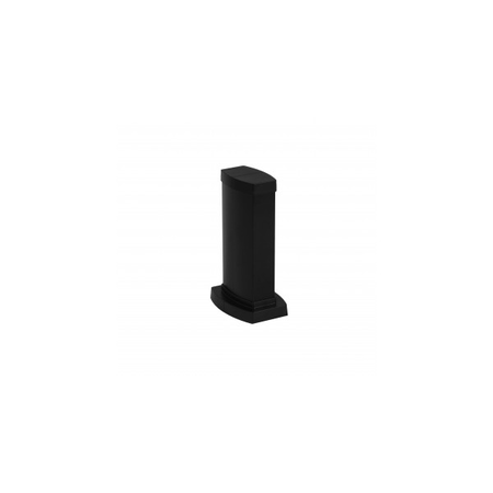 Snap-on mini-column - 2 compartimente - inaltime 0.30 m - aluminiu body - PVC capacs - negru finish