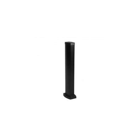 Snap-on mini-column - 2 compartimente - inaltime 0.68 m - aluminiu body - PVC capacs - negru finish