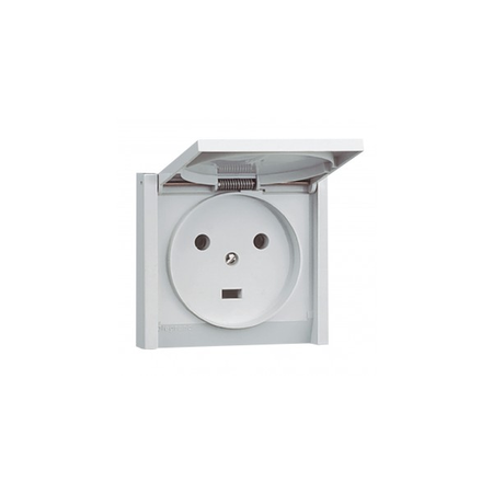 priza Plexo - IP44 - 20 A - 2P+E - flush mounting - gri