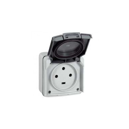 priza Plexo IP55 - 20 A - 3P+E 230 V~ - surface mounting - gri