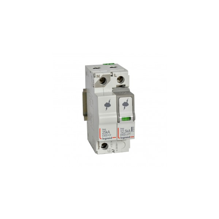 Descarcator SPD - protection of main distribution board -T1+T2 -limp 12.5 kA/pole -1P+N left