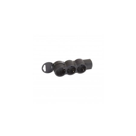 Legrand Standard prelungitor - german standard - 3x2p+e - cuout cord - negru