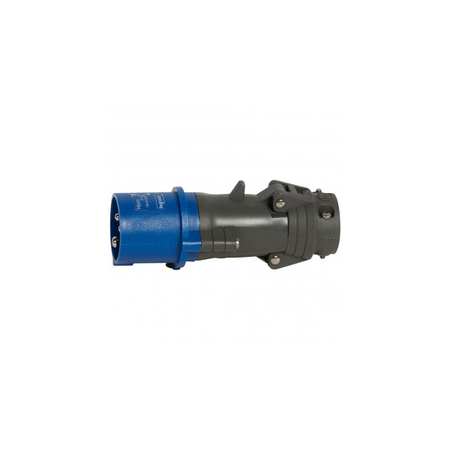 Stecher drept Hypra - IP44 - 200/250 V~ - 16 A - 2P+E - plastic