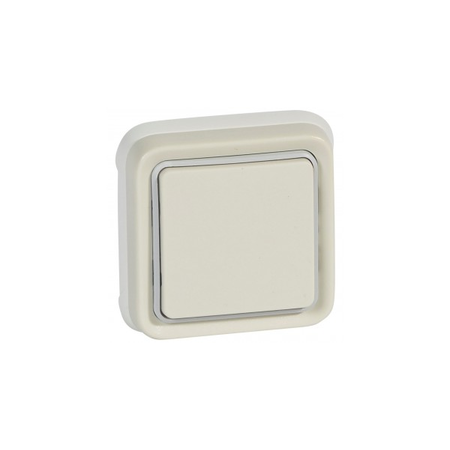 Switch Plexo IP55 - 2-way - 10 AX 250 V~ - flush mounting - alb