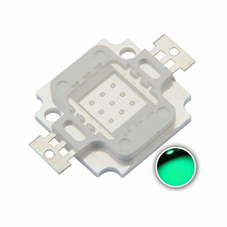 Bec Led ( pastila proiector ) – 10w/Verde (25x25mm) *TV 0,25ron