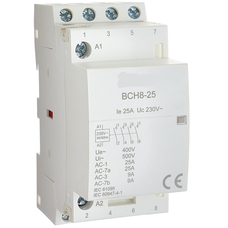 Botric – Contactor modular BT8-25 380v/25A/2m/4NO