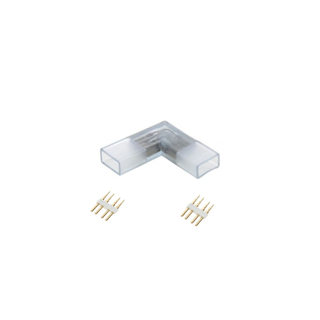 Conector ” L ” banda led flexibila 12mm (RGB/2R)