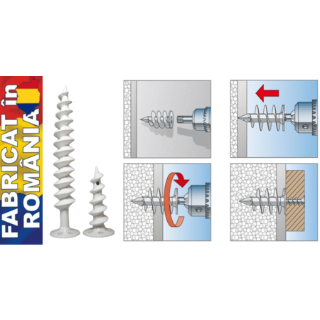 Diblu melc pentru polistiren 50mm (10buc)