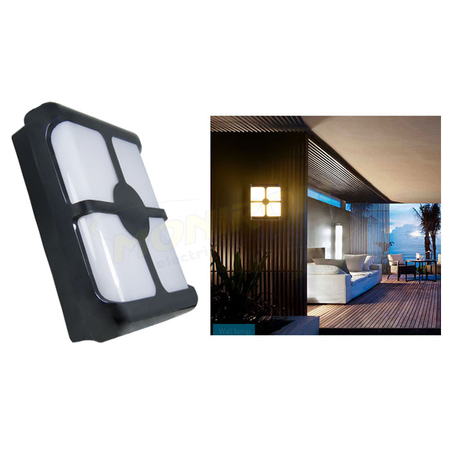 Fomsi – lampa bat led 0015bd – 24w/6400k/negru *tv 0,25ron