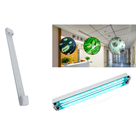 Lampa tuv t8/2x20w (echipata cu lampi tuv 20w/t8/uv-c) – germicidala/sterilizanta