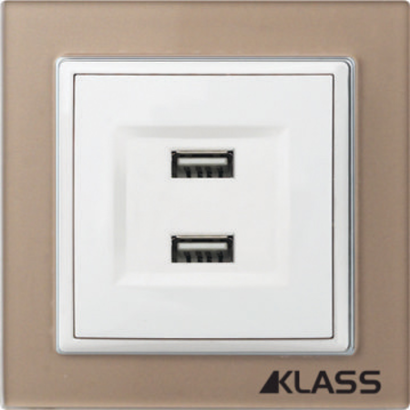 L-klass chm/3933 – priza usb dubla (100-240v / 2x1a / 5,1v dc)