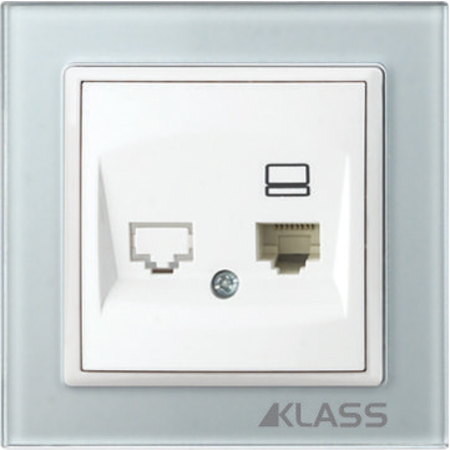 L-klass grey/3915 – priza utp cat5e simpla