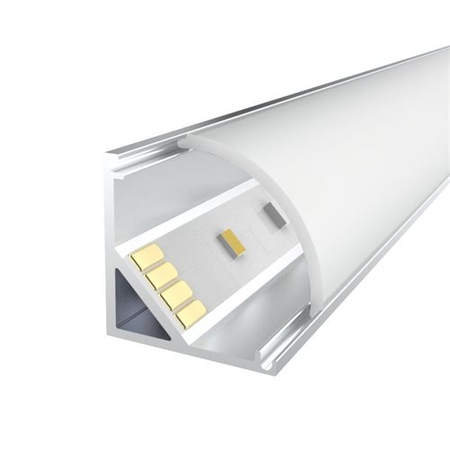 Profil colt cu dispersor pentru banda LED – 033