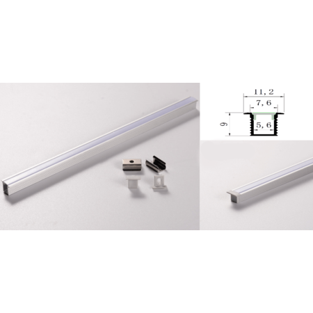 Profil led aluminiu PXG- 101/1 – aplicat/1m