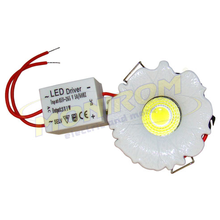 Spot Led mini GT-20 3w/6400k – alb *TV 0,25ron