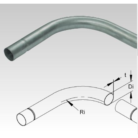 Cot pentru tub metalic din otel zincat la cald pentru cabluri electrice,D.ext.16 mm