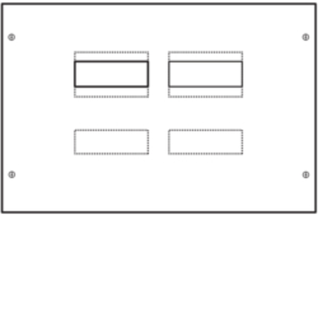 Kit MCCB 2x250A L600mm vertical cu diferențial