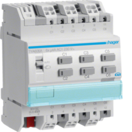 Modul 6 ieșiri 4A, KNX