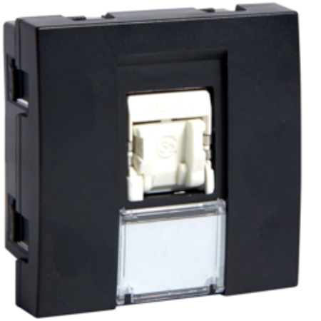 Priză date RJ45 categorie 5e FTP, negru, 2M