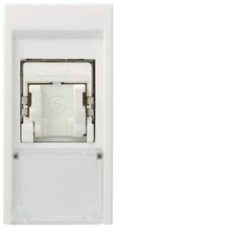 Priză date RJ45 categorie 6 FTP, alb, 1M