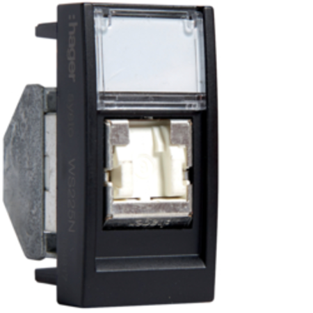 Priză date RJ45 categorie 6 STP, negru, 1M