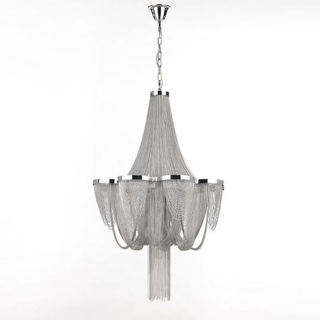 Silver Chandelier Drappeggio.