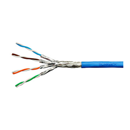 Cablu S/FTP Cat.7, 4x2xAWG23/1,1.000Mhz,LS0H,Dca,40%,albastr