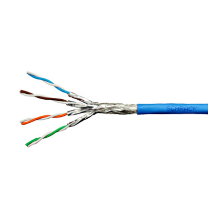 Cablu S/FTP Cat.7,4x2xAWG23/1,1000Mhz,LS0H-3,Dca,30%,albastr