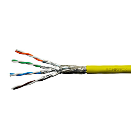 Cablu S/FTP Cat.7, 4x2xAWG23/1,1.000Mhz,LS0H,Dca,30%,galben