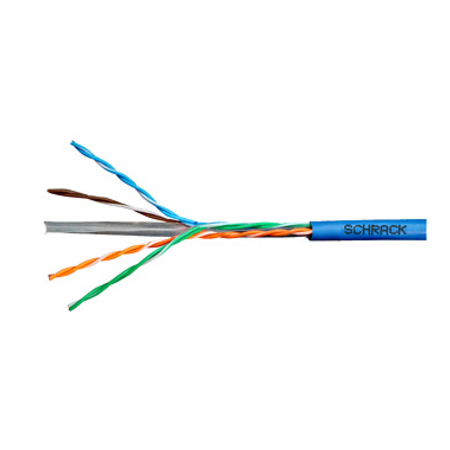 Cablu U/UTP Cat.6, 4x2xAWG23/1, 300MHz, LS0H, Eca, albastru