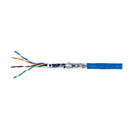 Cablu SF/UTP Cat.5e, 4x2xAWG24/1, PVC, Eca, albastru