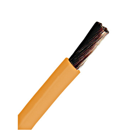 Conductor flexibil cu izolaţie din PVC H05V-K 1mm² orange