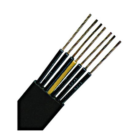 Cablu plat, PVC pt. sol. mec. medii H07VVH6-F 12 G 2,5 negru