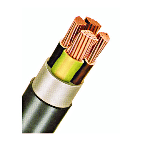 Cablu de energie, PVC, 0,6/1kV E-YY-J* 3 x 4 RE negru
