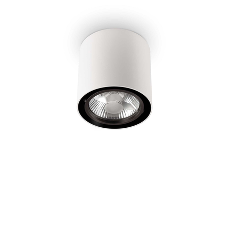 Corp de iluminat cu montaj pe tavan, plafoniera MOOD PL1 D15 ROUND BIANCO