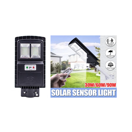 Corp stradal solar led 30w/6000k smd (metalic/telecomanda) 