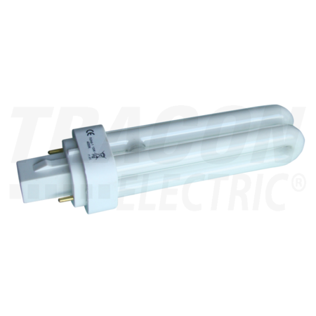 Lampă fluorescentă compactă, 2Un230V, 50Hz, G24q, 13W, 4000K, 8000h, EEI=G