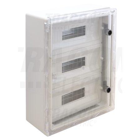 Cutie distribuţie modulară din mat.plastic,ușă transparentăn3×22mod, H×W×D=600×500×220mm, IP65, IK10, 1000V AC/DC