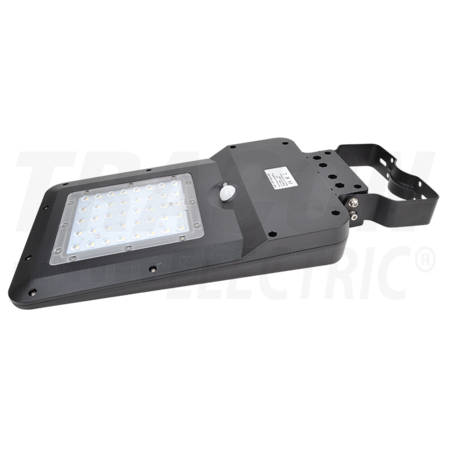 CIL stradal LED, panou fotovoltaic și detector de mișcare\n15 W, 4000 K, 1600 lm, IP65, 7,4 V, 5,4 Ah